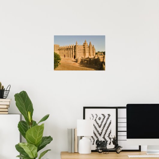 Mosque at Djenneのクラシック例 ポスター (ホームオフィス)