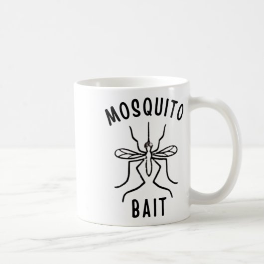 Mosquito Bait Funny Camping Campfire Outdoors Bug  コーヒーマグカップ (右)