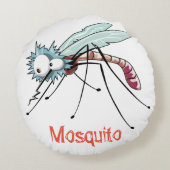 Mosquito cartoon ラウンドクッション (裏面)