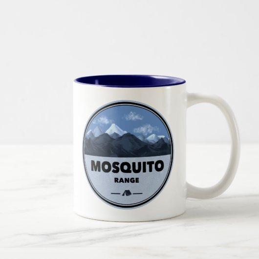 Mosquito Range Colorado Camping ツートーンマグカップ (右)