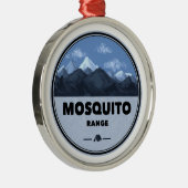 Mosquito Range Colorado Camping メタルオーナメント (右)