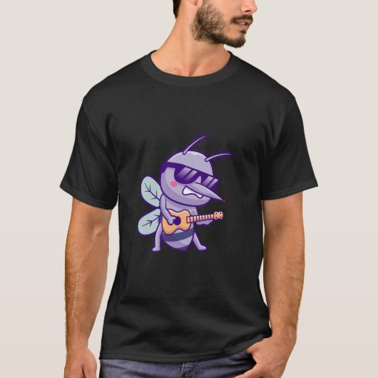 Mosquito with a Guitar Tシャツ (正面)
