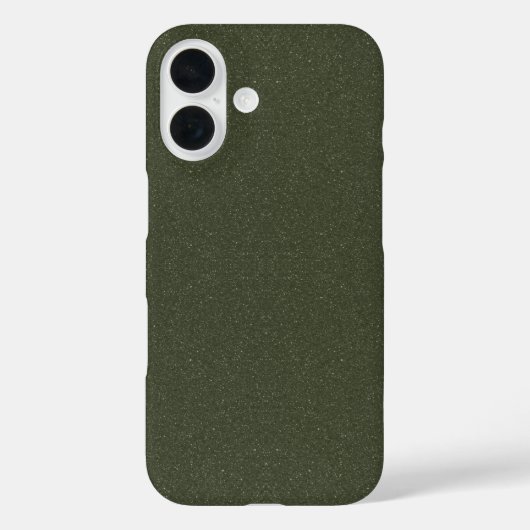 MossグリーングリッターiPhone 16ケース – カスタマイズ可能 Case-Mate iPhoneケース (裏面)