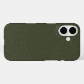 MossグリーングリッターiPhone 16ケース – カスタマイズ可能 Case-Mate iPhoneケース (裏面 (横))