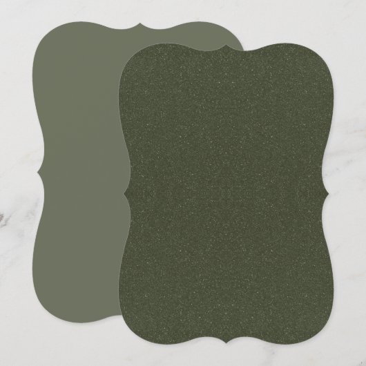 Mossグリーンテクスチャブラケットフラットカードカスタマイズ-  カード (正面/裏面)