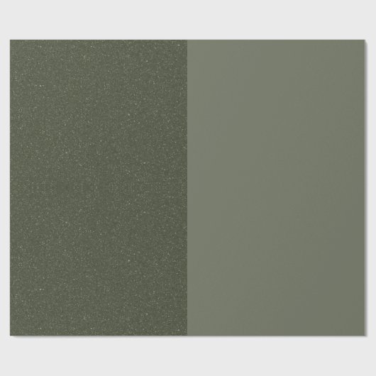 Mossグリーンミニマルラッピングペーパー – カスタマイズ可能 ラッピングペーパー (フラット)