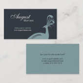 MOSS名刺の孔雀 名刺 (正面/裏面)