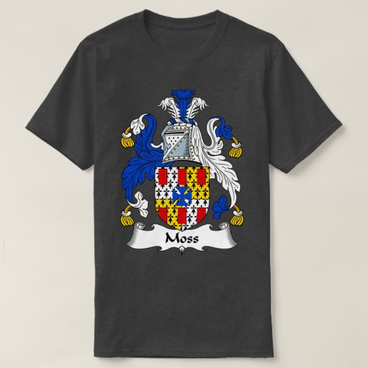 Moss Coat of Arms Family Crest  Tシャツ (デザイン正面)