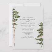 Moss & Fern | パシフィック・ノースウェストの森の結婚式 招待状 (正面)