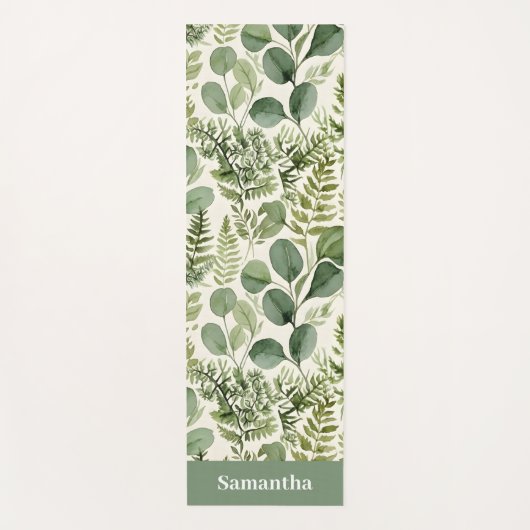 Moss & Fern Botanical Earthy ヨガマット (正面)