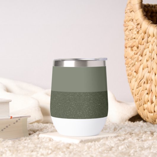 Moss Green モダン Two-Tone Tumbler – カスタマイズ (リビング)