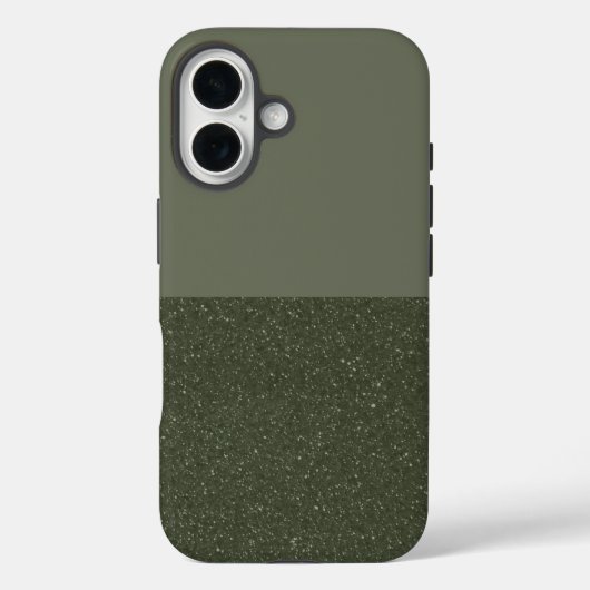 Moss Green 2トーンiPhone 16ケース – カスタマイズ可能 Case-Mate iPhoneケース (裏面)