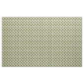 Moss Green Abstract Floral Grid Polyester Fabric ファブリック (ヤード)