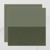 Moss Green Block Speckle Flat Note Card (カスタム) ノートカード (正面/裏面)