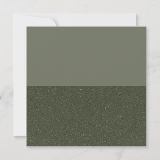Moss Green Block Speckle Flat Note Card (カスタム) ノートカード (正面)