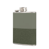 Moss Green Colorblockモダンフラスコ – カスタマイズ可能 フラスク (左)