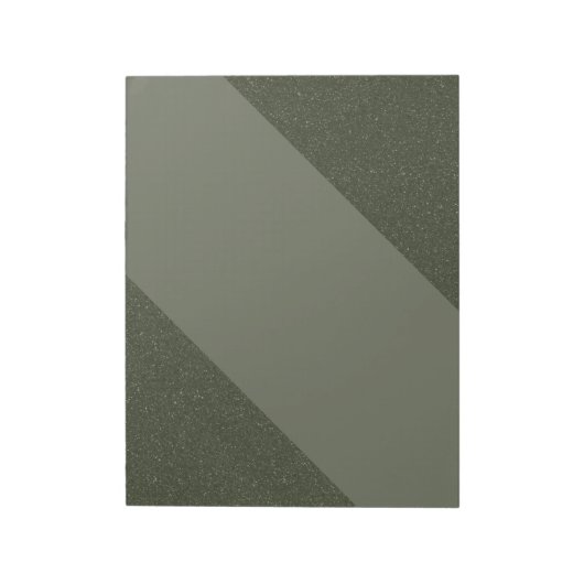 Moss Green Diagonalメモストライプ帳 – カスタマイズ可能 ノートパッド (回転)