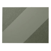 Moss Green Diagonalメモストライプ帳 – カスタマイズ可能 ノートパッド (正面)
