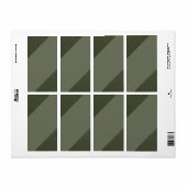 Moss Green Diagonal Shipping Labels ラベル (フルシート)