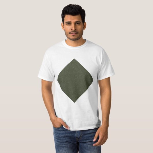 Moss Green Diamondメンズシャツ Tシャツ (正面フル)