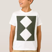 Moss Green Double Diamond Kids Tee - Tシャツ (正面)