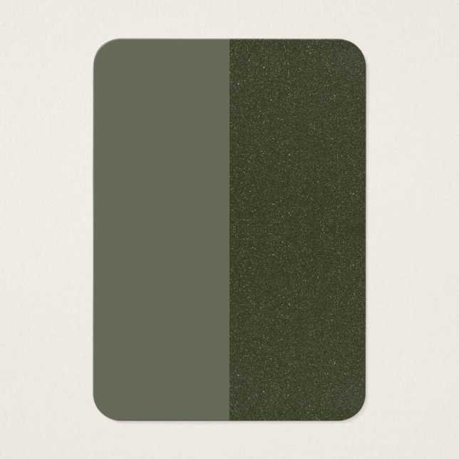 Moss Green Dual-Finish Bulk Profile Card (カスタム) (正面)