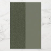 Moss Green Dual Texture Label Jar – カスタマイズ可能 フードラベル (シングルラベル)