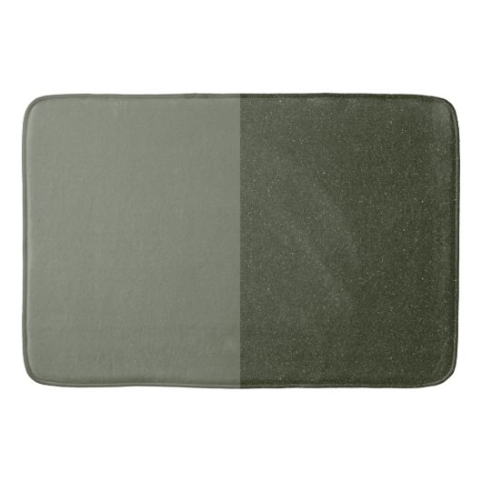 Moss Green Dual-Tone Bath Mat – カスタマイズ可能 バスマット (正面)
