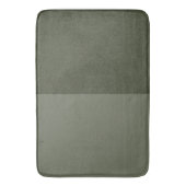 Moss Green Dual-Tone Bath Mat – カスタマイズ可能 バスマット (正面縦)