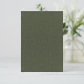 Moss Green Dual-Tone Flatのお知らせ – カスタマイズ 案内状 (スタンド正面)