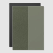 Moss Green Duo薄型磁気カード – カスタマイズ可能 マグネット招待状 (正面/裏面)