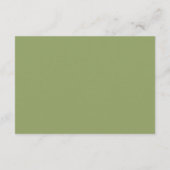 Moss Green Estate Online RSVP Card エンクロージャーカード (裏面)