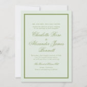 Moss Green Estate Wedding Invitation 招待状 (正面)
