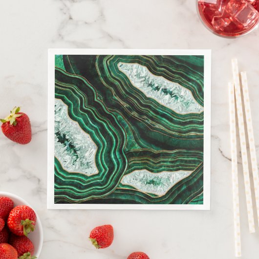 Moss Green Geodeとクリスタルデジタルアート (インサイチュ)