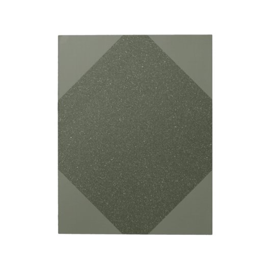 Moss Green Geometricカスタム Notepad – カスタマイズ可能 ノートパッド (回転)