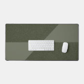 Moss Green Geometric Split Desk Mat – カスタマイズ デスクマット (キーボード&マウス)