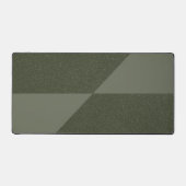 Moss Green Geometric Split Desk Mat – カスタマイズ デスクマット (正面)