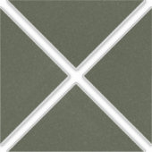 Moss Green Geometric X Vinylシール シール (正面)