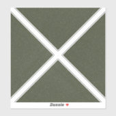 Moss Green Geometric X Vinylシール シール (シート)