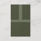 Moss Green Gridビジネモダンスカード – カスタマイズ 名刺 (正面)