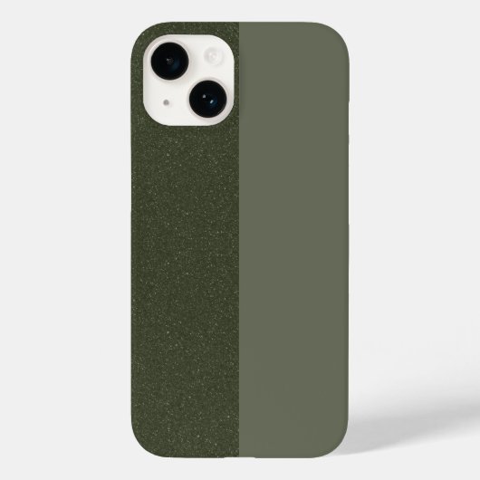 Moss Green iPhone 14ケースの分割 – カスタマイズ可能 Case-Mate iPhoneケース (裏面)