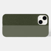 Moss Green iPhone 14ケースの分割 – カスタマイズ可能 Case-Mate iPhoneケース (裏面 (横))