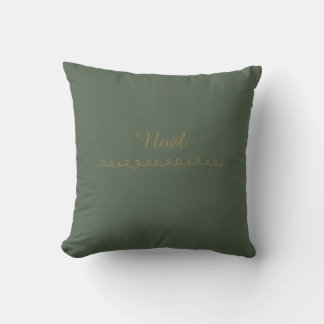 Moss Green Noël Christmas Harmony Pillow クッション