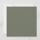 Moss Green Noiseテクスチャフラットカード – カスタマイズ可能 (裏面)