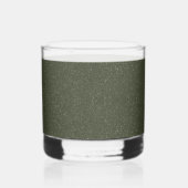 Moss Green Right-Split Shot Glass – カスタマイズ可能 ウイスキーグラス (裏面)