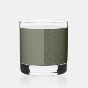 Moss Green Right-Split Shot Glass – カスタマイズ可能 ウイスキーグラス