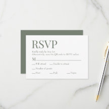 Moss Green Scan Qrコード食事の選択結婚's