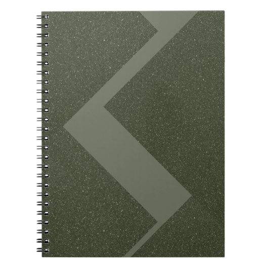 Moss Green Spiralフォトノートブック ノートブック (正面)