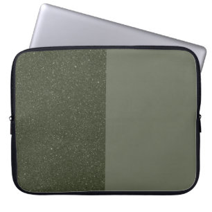 Moss Green Splitテクスチャラップトップスリーブ- カスタマイズ ラップトップスリーブ