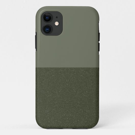 Moss Green SplitテクスチャiPhone 11ケース – カスタム Case-Mate iPhoneケース (裏面)